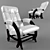 Glider Comfort Rocking Chair 3D model small image 1