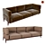 Realistic 3D Sofa Model 3D model small image 1