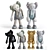 Limited Edition KAWS Small Lie Figures 3D model small image 1