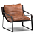 Luxury Texture-Mapped Dareau Lounge Chair 3D model small image 1