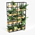 Sleek Metal Interior Shelving 3D model small image 4