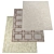 Texture-Inspired Name-Embedded Carpet Rug 3D model small image 1