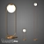 Oval Orb Floor Lamp 3D model small image 1