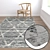 Luxury Carpet Set: 3 High-Quality Textured Rugs 3D model small image 5