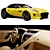 Sleek Jaguar F-TYPE Convertible 3D model small image 5