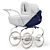 Elegant Inglesina Navy Pram 3D model small image 2