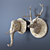 Wild Elegance: Marble Deer & Elephant Wall Sculpture 3D model small image 1