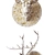 Wild Elegance: Marble Deer & Elephant Wall Sculpture 3D model small image 8