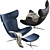 Elegant BoConcept Imola Chair 3D model small image 4