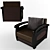 Prague Armchair: Luxury Comfort 3D model small image 3