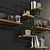 Industrial Loft Shelf Set 3D model small image 3