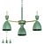 Elegant Green Pendant Lamp 3D model small image 1