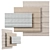 Elegant Roman Curtains: Treccia Bliss 3D model small image 1