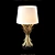 Eichholtz Bonheur Table Lamp: Elegant Granite Base with Antique Gold Finish 3D model small image 4