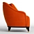 Turri Jolly Armchair: Elegant, Comfortable, and Stylish 3D model small image 3