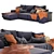 Sophie Corner Sofa: Modern Elegance for Any Space 3D model small image 2