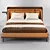 Luxury Molteni & C Bed 3D model small image 3