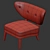 Vintage Otto Schultz Lounge Chair 3D model small image 4