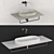 Catalano Horizon Washbasin: Satin & Glossy White 3D model small image 4