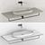 Catalano Horizon Washbasin: Satin & Glossy White 3D model small image 5