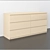 Modern 6-Drawer Chest - IKEA 3D model small image 2