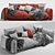 Modern Marenco Sofa: Elegant and Comfortable 3D model small image 2
