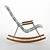 Modern Click Rocking Chair 3D model small image 3
