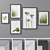 Elegant Set of 4 Photo Frames 3D model small image 1