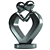 Eternal Love Iron Statue 3D model small image 4