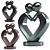 Eternal Love Iron Statue 3D model small image 7