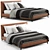 Sleek Minotti Andersen Bed: Contemporary Elegance for Your Bedroom 3D model small image 2