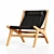 Nairobi Garden Wood Armchair: Elegant Outdoor Seating 3D model small image 2