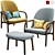 Neva High-Back Easy Chair: Artisan's Organic Elegance 3D model small image 1