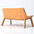 BluDot Neat Leather Settee 3D model small image 3
