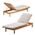 Dedon Tibbo Beach Chair: Luxury Outdoor Comfort 3D model small image 1