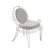 Casamidy Opera Capitone: Distinctive Metal and Upholstered Armchair 3D model small image 4