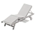 Cyan Teak Sun Lounger: Ultimate Luxury 3D model small image 4