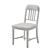 Emeco Navy Upholstered Chair: Classic Elegance with Modern Comfort 3D model small image 3