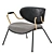 Elegant Retro Lounge Chair: Italian Designer Luxury 3D model small image 1