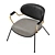Elegant Retro Lounge Chair: Italian Designer Luxury 3D model small image 3