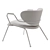 Elegant Retro Lounge Chair: Italian Designer Luxury 3D model small image 5