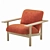 Zilio Aldo Kinoko Lounge Chair 3D model small image 1