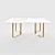 Elegant Faux Marble Dining Set 3D model small image 4