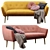 Signal Bergen 3: Stylish Scandinavian Sofa 3D model small image 3