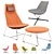 Chic Lounge Armchair: Sleek Comfort 3D model small image 1