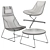 Chic Lounge Armchair: Sleek Comfort 3D model small image 2