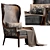 Beverly Colette: Elegant ArmChair 3D model small image 1