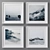 Stylish Memories: 81 Photo Frames Set 3D model small image 1