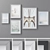  Memories Collection: 85-Piece Photo Frames Set 3D model small image 1