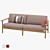 Modern Kettal Riva 3-Seater Sofa 3D model small image 1